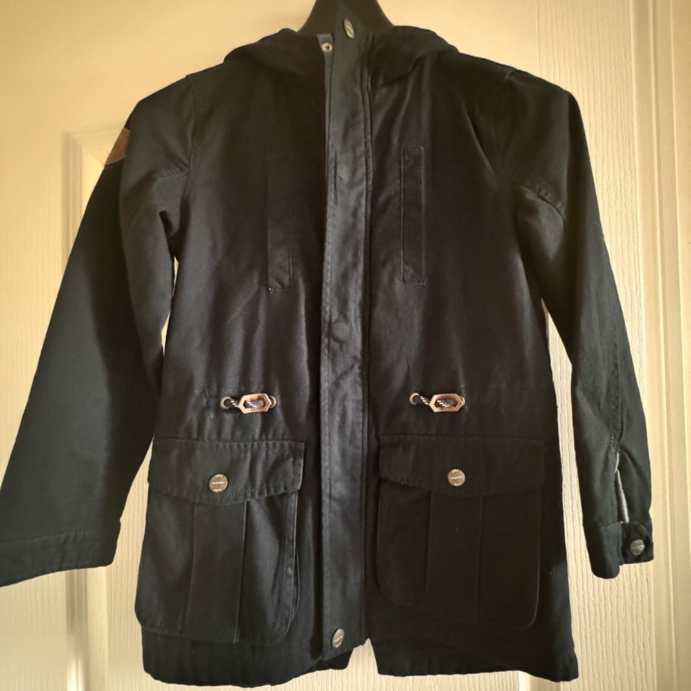 New jacket for boys, size 146cm. Dark blue, brand “Reserved”. Fall jacket